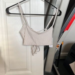 NWT Kendall & Kylie cage back bikini top